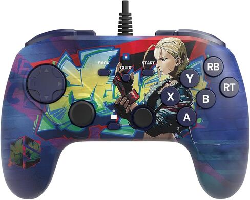 HORI Fighting Commander OCTA (Street Fighter 6 Juri Edition) لأجهزة الكمبيوتر التي تعمل بنظام Windows - لوحة قتال سلكية من فئة البطولة مرخصة رسميًا من Capcom in Kuwait