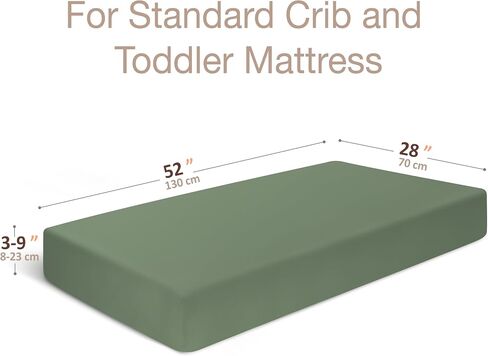 Organic Crib Sheet - 100% Cotton Baby Crib Sheets - Standard Crib Mattress Sheet (52 x 28 in) - Fitted Crib Sheets Girl Boy Neutral - Toddler Bed Sheets (3D Flower Blue) in Saudi Arabia