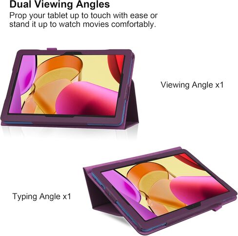 Case for TCL TAB 8 LE Case with Tempered Glass Screen Protector (Model 9137W) 2023 Release, Folio PU Leather Protective Stand Tablet Cover with Pencil Holder-Metro PCS (Flowing Marble) in Kuwait