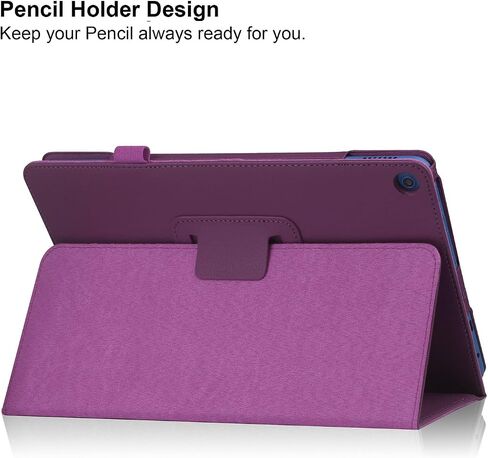 Case for TCL TAB 8 LE Case with Tempered Glass Screen Protector (Model 9137W) 2023 Release, Folio PU Leather Protective Stand Tablet Cover with Pencil Holder-Metro PCS (Flowing Marble) in Kuwait