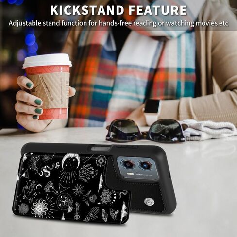 for Motorola Moto G Power 2023 5G Case Wallet with Card Holder, Flip Leather Case Built-in Card Slots Kickstand Shockproof Cover for Moto G Power 2023 5G, Sunflower Sugar Skulls US Flag in Kuwait