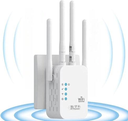 معزز إشارة موسع WiFi معزز لاسلكي - مكرر إنترنت طويل المدى، معزز الإنترنت، مكرر، معزز الإشارة اللاسلكية المنزلية مما يجعله مناسبًا جدًا لاستخدام المكتب المنزلي. in Kuwait