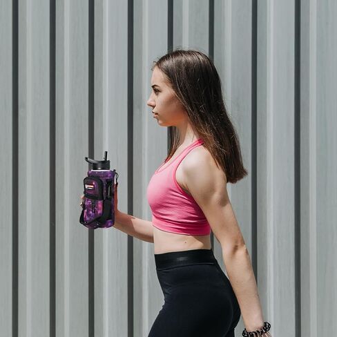 NATURE PIONEOR Water Bottle Carrier Holder Sleeve with Adjustable Strap 32 oz, Insulated Water Bottle Holder Sling Bag in Saudi Arabia