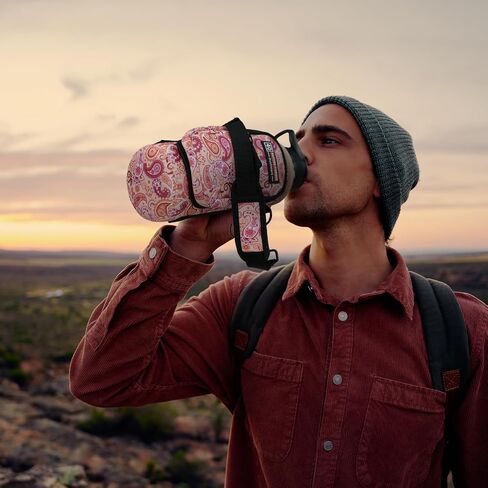 NATURE PIONEOR Water Bottle Carrier Holder Sleeve with Adjustable Strap 32 oz, Insulated Water Bottle Holder Sling Bag in Saudi Arabia