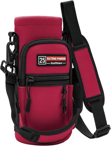 NATURE PIONEOR Water Bottle Carrier Holder Sleeve with Adjustable Strap 32 oz, Insulated Water Bottle Holder Sling Bag in Kuwait