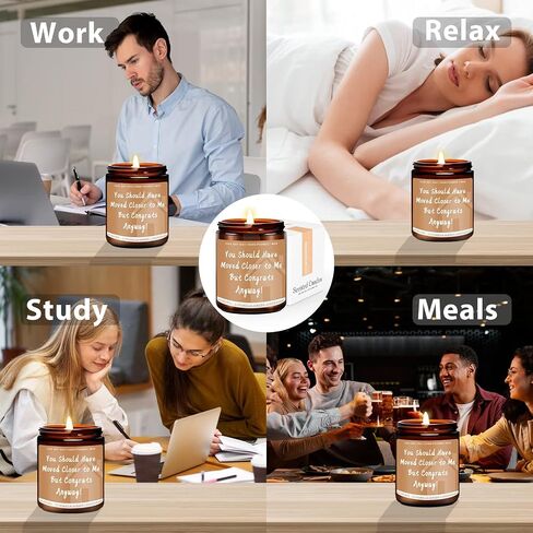 عبوة من 4 شموع معطرة للمنزل | هدايا مجموعة الشموع، شموع الصويا المعطرة للمنزل، هدايا الشموع للنساء - مجموعة الشموع الفاخرة | الياسمين الزنبق، اللافندر، الأوكالبتوس، خشب الصندل، الباتشولي in Kuwait