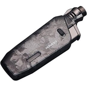 Torch Lighter Telescopic Long Wand Jet Lighter Windproof Butane Gas Refillable Lighters with Safety Lock Fuel Window for Candle Kitchen Outdoor Grill BBQ (Butane Not Included)(D)