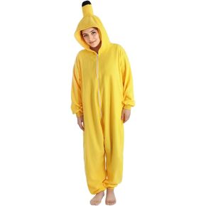 seewavom Adult Fruits Onesie Pajamas Cosplay Costume Unisex One-Piece Party Holiday Costume