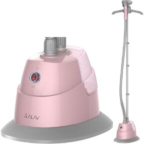 SALAV GS34-BJ 1500W Standing Full-Size Garment Steamer with 360 Swivel Multi-Hook Hanger and 4 Steam Settings, Black