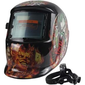 Welding Helmet Auto Darkening Solar Powered with Adjustable Shade 4/9-13 for Tig Mig Arc Weld Mask (Joker)