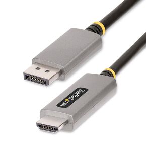 StarTech.com 9.8ft (3m) DisplayPort to HDMI Adapter Cable, 4K 60Hz with HDR, DP to HDMI 2.0b Cable, Active Video Converter