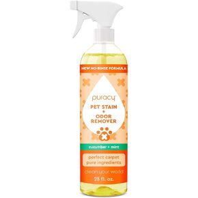Puracy Natural Platinum Pet Stain and Odor Remover - Plant-Powered Professional Pet Urine Odor Eliminator with Natural Enzymes - Safe and Effective Carpet Pet Stain Remover and Cleaner, 739ml, 25oz