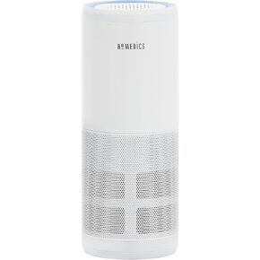 Homedics 4-in-1 UV-C Portable Air Purifier - 360-Degree HEPA Filter, Air Purifiers for Bedroom and Home Small Rooms, 2 Speed Settings for Small Rooms, Black