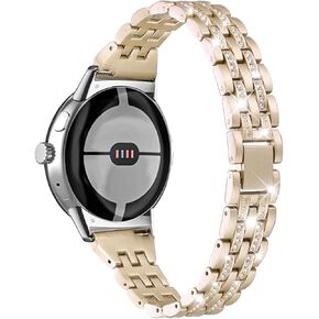 Slim bling Bands Compatible with Google Pixel Watch 3 41mm Pixel Watch2/ Pixel Watch Replacement Wristband Women