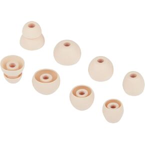 Earbud Replacement Tips Silicone Ear Tips Compatible with Powerbeats Pro Beats Wireless Earphone Headphones Earbud Rubber Tips, 4 Pairs White