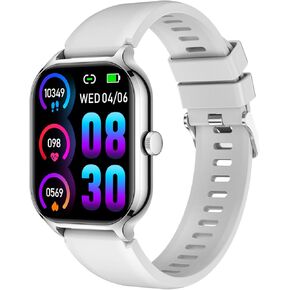 Smart Watch for women men(Answer/Make Calls)2.01",Smart Watches for iOS and Android Phones IP67 Waterproof Smartwatch Fitness Watch with Heart Rate Sleep Monitor Steps Calories Counter (Gold)