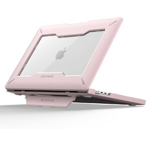 Dexnor for MacBook Pro 16 Inch Case (2023/2021) with Kickstand, M3 /M2 / M1 Pro/Max (A2991 A2780 A2485) Heavy Duty Shockproof Full Body Protective Cover with TPU Bumper for MacBook Pro 16 Inch, Black