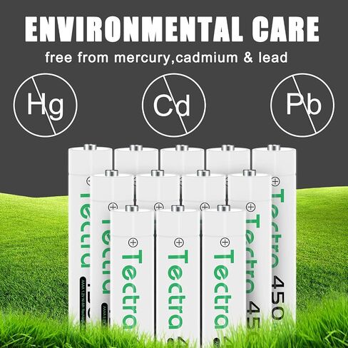 2X AAAA Batteries, Ni-MH AAAA Rechargeable Batteries + LED USB Charger for Surface Pen, Active Stylus, LED Candle, Flashlight, Portable CD, MP3 Players, Digital Camera and More in Saudi Arabia