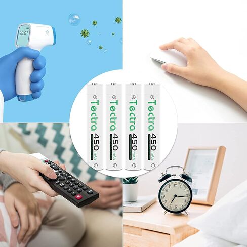 2X AAAA Batteries, Ni-MH AAAA Rechargeable Batteries + LED USB Charger for Surface Pen, Active Stylus, LED Candle, Flashlight, Portable CD, MP3 Players, Digital Camera and More in Saudi Arabia