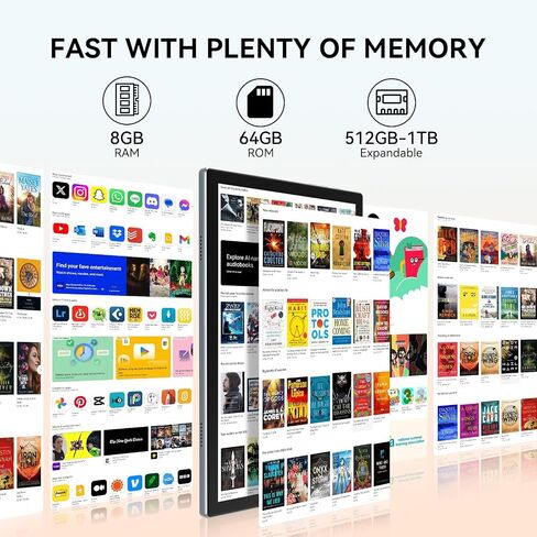 أحدث جهاز لوحي Android 14 WIFI6 بسعة تخزين كبيرة 8 جيجابايت رام (4+4 افتراضي) + 64 جيجابايت روم + 512 جيجابايت قابل للتوسيع، ثماني النواة 2 في 1 تابلت مع لوحة مفاتيح، بطارية 7000 مللي أمبير في الساعة، شاشة 10.1 بوصة، بلوتوث/حافظة/ماوس in Kuwait