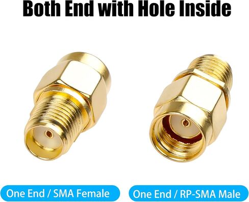 YAODHAOD 4PCS SMA Coax Connector Cable Gender Changers RP-SMA Male to RP-SMA Female RF Coaxial Adapter Low Loss Coaxial Connector for Radio Antenna WiFi Extension Audio (RP-SMA Male to RP-SMA Female) in Saudi Arabia