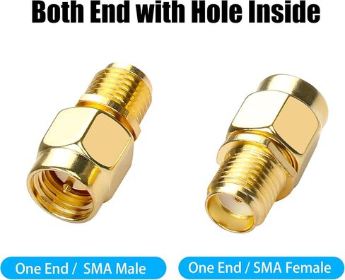 YAODHAOD 4PCS SMA Coax Connector Cable Gender Changers RP-SMA Male to RP-SMA Female RF Coaxial Adapter Low Loss Coaxial Connector for Radio Antenna WiFi Extension Audio (RP-SMA Male to RP-SMA Female) in Saudi Arabia