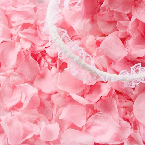 180 PCS Dried Real Red Rose Flower Petals Confetti for Wedding, 1.75oz Preserved Freeze Flower Girl Petals for Romantic Night Wedding Proposal Valentine's Day Centerpeice BabyShower Decor in Saudi Arabia
