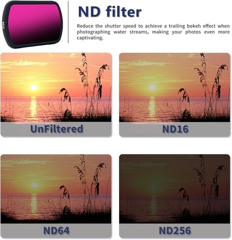 فلتر مستقطب مغناطيسي وانتشار أسود 1/4 متوافق مع DJI Osmo Pocket 3، إطار نحيف للغاية وزجاج بصري عالي الدقة in Kuwait