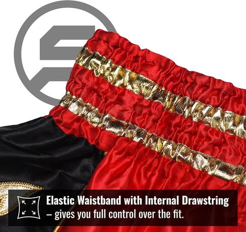 SIAMKICK سراويل الملاكمة التايلاندية الكلاسيكية للرجال والنساء الملاكمة كيك بوكسينغ عالية الجودة MMA ملابس القتال التدريب تجريب الجذع in Kuwait