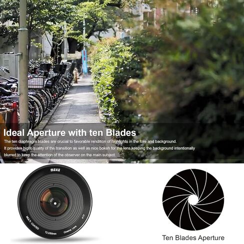 Meike 25mm T2.2 Large Aperture Manual Focus Low Distortion APS-C S35 Format 6K Mini Prime Cine Lens Compatible with Canon RF Mount Cameras R7 R10 R50 in Kuwait