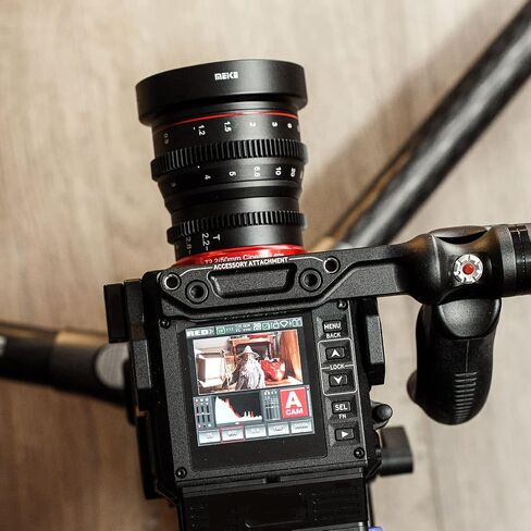 Meike 25mm T2.2 Large Aperture Manual Focus Low Distortion APS-C S35 Format 6K Mini Prime Cine Lens Compatible with Canon RF Mount Cameras R7 R10 R50 in Kuwait