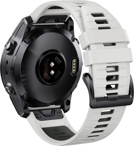 ANCOOL Fenix ​​6S Watch Band / Fenix ​​7S Watch Band / Fenix ​​5S Watch Band 20MM سيليكون حزام الساعة لـ Fenix ​​5S Plus / Fenix ​​6S Pro / Instinct 2S (بني-رمادي داكن) in Kuwait