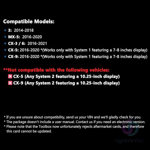 Latest Navigation SD Card, GPS SD Card Compatible with 2021-2023 Cx-5 & Cx-30 & 3 & Cx-9; 2022-2024 Cx-50; 2022-2023 Mx-30, GPS Map Update for USA/CAN/MEX in Saudi Arabia