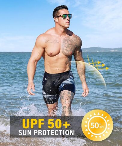 ADOREISM Men's Swimsuit Jammer Quick-Dry Athletic Swimsuit in Kuwait
