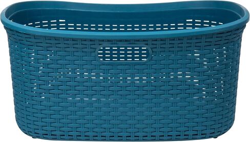 Mind Reader Basket Collection, Laundry Basket, 40 Liter (10kg/22lbs) Capacity, Cut Out Handles, Ventilated, Set of 2, Pink in Saudi Arabia