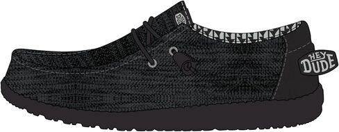Hey Dude Wendy Stretch Sox أسود/أسود مقاس 6، أحذية نسائية، أحذية بدون كعب للسيدات، مريحة وخفيفة الوزن in Saudi Arabia