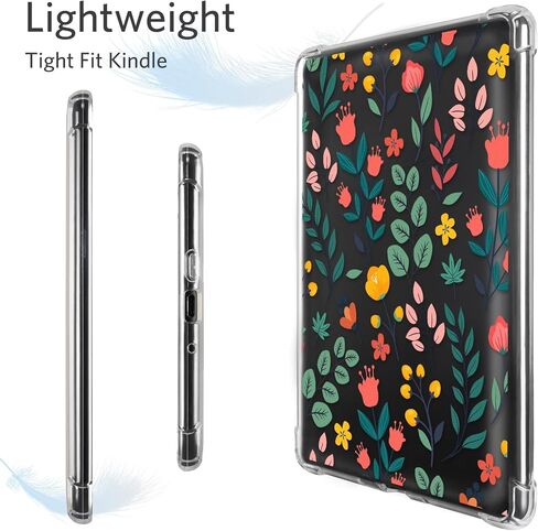 CoBak Clear Case for 6" Kindle 11th Generation 2022 with Elastic Hand Strap - Ultra-Slim Soft TPU Transparent Cover, Lightweight & Durable Protection in Saudi Arabia