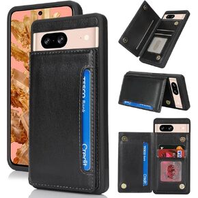 iCoverCase Compatible with Google Pixel 8 Pro Case with Card Holder, Wallet Phone Case for Women Men [RFID Blocking] PU Leather Protective Wallet Case for Pixel 8 Pro (Beige)