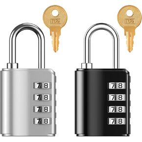 ORIA TSA Approved Luggage Locks, 3 Digit Combination Cable Luggage Locks, TSA Travel Lock, Travel Combination Padlocks for Backpacks, Suitcases, Handbag, Locker, 2 Pack