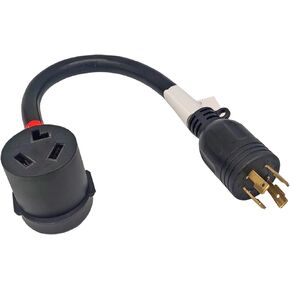 FC-63103 Welder Adapter Cord NEMA 6-30P to NEMA 10-30R Male 6-30P Welder Plug to Female 10-30R Dryer 3 Prong Receptacle Adapter Output Maximum 30Amp 250Volt