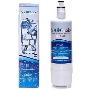 LG LT700P, ADQ36006101 Compatible By Best Choice Water Filters NSF® Certified Replacement For Kenmore Refrigerator 46-9690 ADQ36006101-S ADQ36006101S ADQ36006102 ADQ36006102S 048231783705