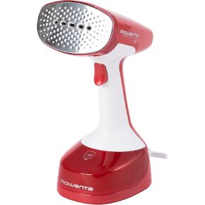 Rowenta X-Cel Easy Steam Handheld Steamer for Clothes 15 Second Heatup, 5 Ounce Capacity 1400 Watts Portable, Ironing, Fabric Steamer, Garment Steamer, Vacation Essentials, Travel Must Have DR7112,Red