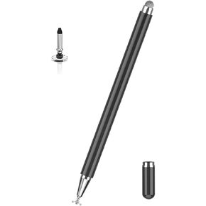 2 Pcs Stylus Pen Replacement for Samsung Galaxy Tab A9 Plus/A9/A8/A8 Plus/A7 Tablet/iPad/Microsoft/Surface/AMZ Fire Android Tablet All Touchscreen Devices Universal High Sensitive S Pen (Black+White)