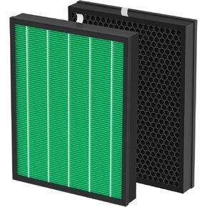 400/400S Replacement Air Filters Set for Coway AIRMEGA MAX2 400 400s 400(G) 400s(G) Purifier 2-in-1 of MAX 2 Green H13 True HEPA Filter and Activated Carbon Filter