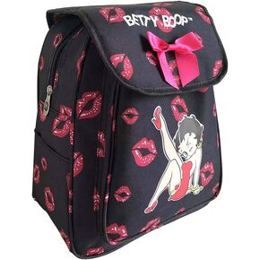 Canvas 13" Height Backpack with Ribbon (Pink)