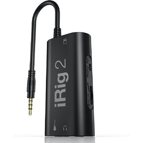IK Multimedia iRig HD 2 guitar audio interface for iPhone, iPad, Mac, iOS and PC with USB-C, Lightning and USB cables and 24-bit, 96 kHz music recording