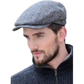 Mucros Weavers Men's Quiet Man Cap -Irish Tweed Flat Cap - Brown in Saudi Arabia