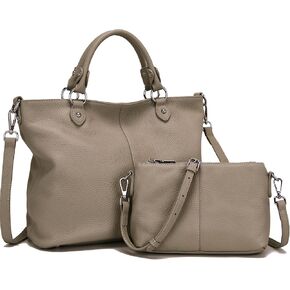 Real Leather Purses and Handbag for Women,Real Soft Leather,Leather Tote Purse Bags for Laptop Pad Work official business.