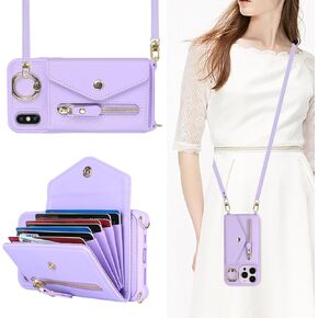 iPhone Xs Max Case with Zipper Card Holders and Strap for Women, iPhone Xs max Phone Case Wallet Compatible PU Leather Button Flip Shockproof Wallet Case for iPhone Xs Max-Pink