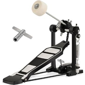 Tipatyard Double Bass Drum Pedals Double Drum Pedal for Drum Set Kit and Electronic Drums | Single Chain